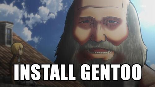 Install Gentoo meme